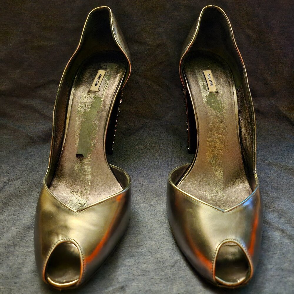 Miu Miu crystal pumps